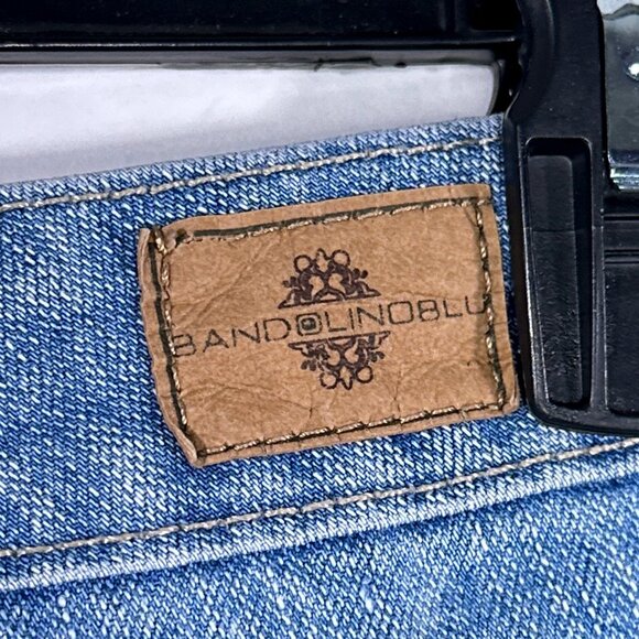 Bandolinoblu Mandie Textured‎ Straight Leg Stretch Jeans Size 12 - Picture 13 of 16